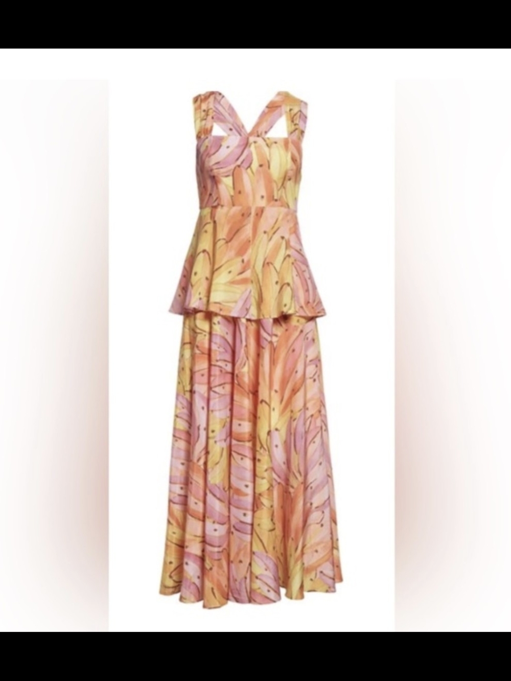 FARM Rio Pink, Orange & Yellow Floral Maxi Dress - Picture 8 of 9